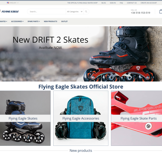 nueva tienda oficial flying eagle skates